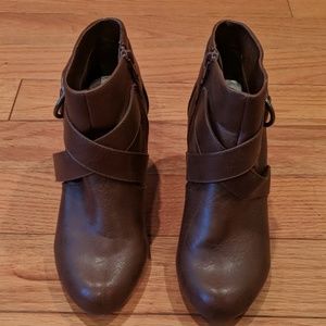 Brown booties